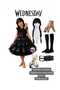 Wednesday Costume Heels Shoesset Send Shoes Size to Our Store by Message