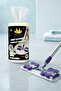 (50 Piece) 4 XL Size Clipped Mop-Compatible Boxed Floor Cleaning Cloth, Lily-Scented Wet Wipe - 3