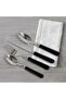 Wilko 16-piece Cutlery Set -chrome & Black