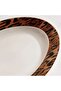 Savanna New Bone China Oval Platter 30x20.9x2.2cm -warm Gold & Black - 2