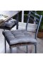 Riva 4-piece Chairpad Set 43x43cm-grey