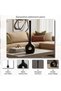 Hodor Metal Heavy Drop Metal Vase 15x13x50cm - Black - 5