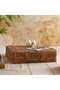 Amelie Water Hyacith Square Flat Pouf 78x78x20cm - Natural
