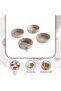 Aska 4-Piece Chip Dip 400ml - White and Brown - 5