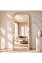 Broadway Wooden Floor Mirror 80x180cm - Beige