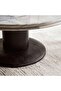 Cavio Coffee Table Marble Round - White & Black - 2