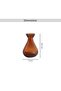Simplicity Recycled Glass Vase 7.3x7.3x10.7cm -brown - 6