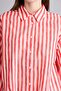 100% Cotton Relax Fit Striped Voile Long Sleeve Red Tunic H5534Ax26Hs - 6