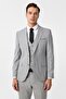 Gray Slim Mono Collar Side Pocket 6 Drop Vest Suit - 3