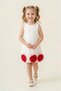 Girls' Elegant Sleeveless Evening Dress with Rose Details (5-8 age) - 2