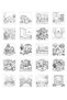 Coloring Book, Cornered Sweet Home Coloring Kş00002 - 4