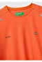 Men's orange reflective printed logo crew neck t-shirt - 3