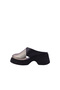 883649 Genuine Leather Wedge Heeled Women's Slippers - 4