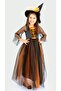 Witch with Orange Hat Concept Girl's Birthday Party Dress - 2