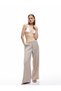 Cotton Elastic Waist Tie-Up Long Muslin Trousers