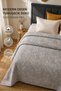 Punch Double Cotton Four Season Pique Bedspread 200X240 cm |   Art Deco Brown - 3