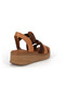 Women's Genuine Leather, Sandal Shoes / Wedge High Sole / 2026 Summer Collection / Tan Color / D26Ys-2820-B - 6