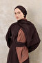 Tan Gradient Pattern Shawl - 4