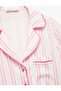 Viscose Fabric Pocketed Short-Sleeve Shirt Collar Pajama Top - 5