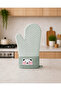 1Pc High Heat Resistant Fireproof Silicone Gloves 35.5 cm Oven Mitts Pink - 2