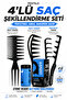 Miraculous Volume and Wave Hair Styling Comb Set 4-Piece Wax and Shape Comb Set
