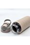 H2O Glass Flask with Leather Cover and Straw 500 ml - 3