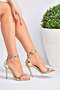 Gold Women's Heeled Shoes B922112634 - 3