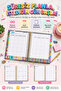 12-Month Non-Periodic Planner Agenda 17X24 cm |   Undated Monthly and Weekly Planning |   School Motivation Sheet with Habits and Goal Tracking |   4 Sheets of Stickers as a Gift |   Undated Planner Agenda - 204 Pages - 5
