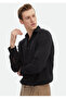 Black Plain Regular Fit Long Woven Casual Shirt - 3