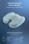 Visco Orthopedic, Non-Slip Base, Office, Car, Coccyx Sitting Cushion, 45X34X7Cm - 4