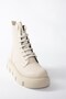 Beige Wedge Sole Women's Boots N267007309 - 5