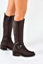 Brown Short Heeled Daily Women's Boots G674240109 - 2
