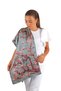 Gray Almond Flower Silky Scarf - 2