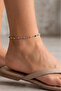 Colorful Enameled Silver Steel Anklet |   Rainbow Series