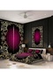 140 cm * 240 Double Wing 2 Pieces Background Curtain 3D Digital Printing and Double Duvet Cover Set Motif Purple