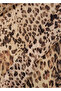 Leopard Print Flounced Slit Dress - 5