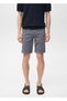 Slim fit kot bermuda şort - 6