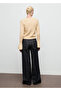 Bell Sleeve Knit Patterned Sweater - 4