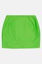 Women Solid Ruffled Mini Skirt, Green - 3