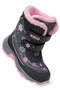 Snowflake Velcro Girls Snow Boots Resistant to Cold Water