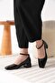 Arilla Black Patent Leather Women's Heeled Shoes - 6