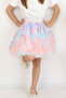 Girl's Tutu Skirt, Sky Themed, Rainbow Patterned, 5-9 Years Old, Mixed Colors - 4