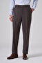 Men's Brown Basic Plain Dynamic Fit Trousers