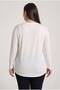 Women's Half Zipper Detailed Plus Size Blouse 1387-23 - 3