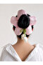 Satin Bagel Bun Buckle with Tulip Figure