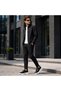 Black Patent Leather Elastic Men's Shoes - Laceless Shiny Smart Casual Premium Sneaker Kb 703 - 7