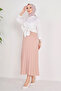 Pleated Skirt Beige - 23035 - 3
