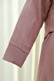 Single Button Embroidered Skirt Linen Look Suit - Dried Rose - 6