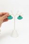 Lyra Women's Earrings Seashell Turquoise Stone Stylish Summer Earrings