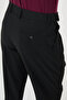 Straight Slim Fit Pleated Belt Buckle Men's Trousers Black - 38369.26Y - 7